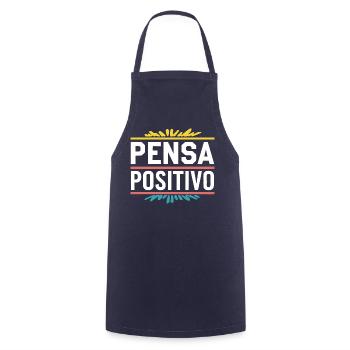 Pensa positivo - Tablier de cuisine - marine - Devant - AI Model Male 185 dark (185cm)