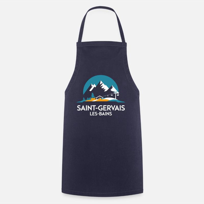 Saint-Gervais-les-Bains - Alpes - Tablier de cuisine - marine