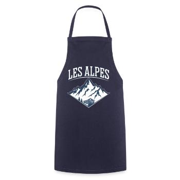 Les Alpes - Tablier de cuisine - marine - Devant - AI Model Male 185 dark (185cm)