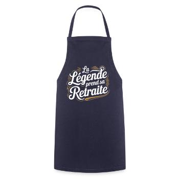 La légende prend sa retraite - Tablier de cuisine - marine - Devant - AI Model Male 185 dark (185cm)