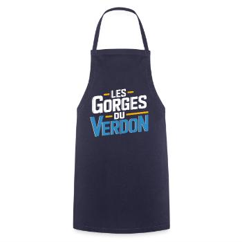 Les Gorges du Verdon - Tablier de cuisine - marine - Devant - AI Model Male 185 dark (185cm)