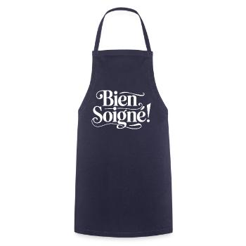 Bien Soigné - Tablier de cuisine - marine - Devant - AI Model Male 185 dark (185cm)