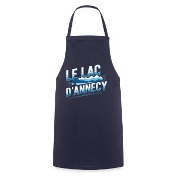 Le Lac d'Annecy - Tablier de cuisine - marine - Devant - AI Model Male 185 dark (185cm)