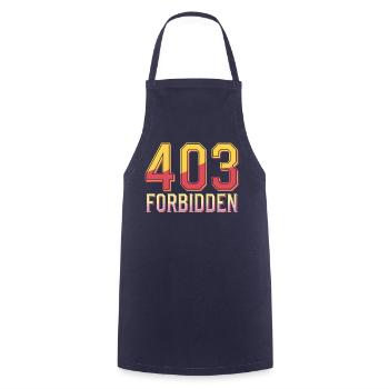 404 Forbidden - Tablier de cuisine - marine - Devant - AI Model Male 185 dark (185cm)