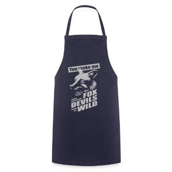 Fox Devils Wild FDW Fox Devil Wild Denglish - Cooking Apron - navy - Front - AI Model Male 185 dark (185cm)