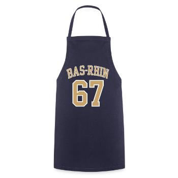 Bas Rhin 67 - Tablier de cuisine - marine - Devant - AI Model Male 185 dark (185cm)