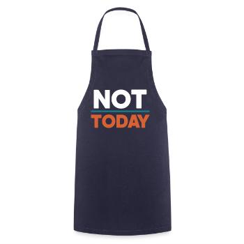 Not Today - Tablier de cuisine - marine - Devant - AI Model Male 185 dark (185cm)