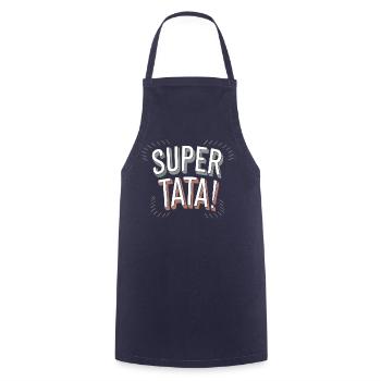 Super tata - Tablier de cuisine - marine - Devant - AI Model Male 185 dark (185cm)