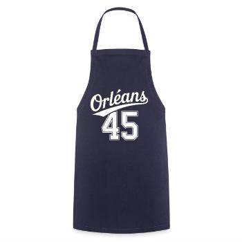 Orléans 45 - Tablier de cuisine - marine - Devant - AI Model Male 185 dark (185cm)