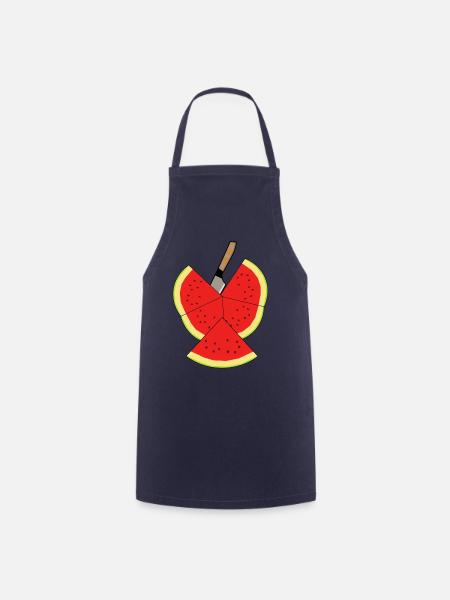 Melon Fruit Summertime Fruit - Cooking Apron - navy