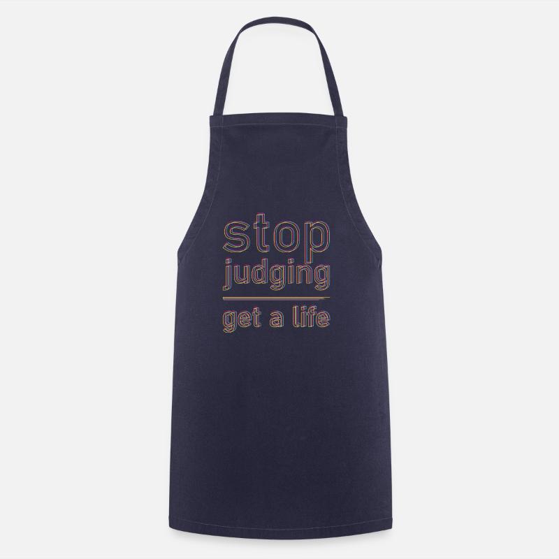 stop judging - Kochschürze - Navy