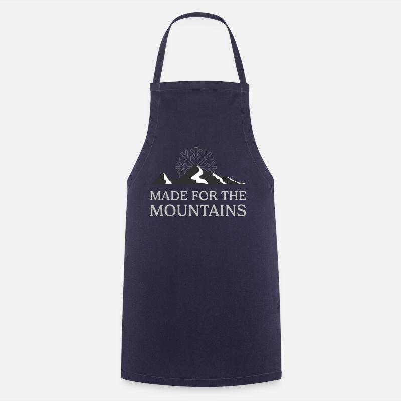 Made For The Mountains - Cooking Apron - navy