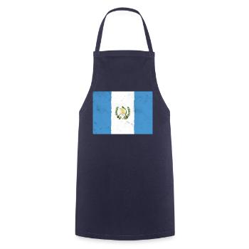 Drapeau du Guatemala – Liberté et Histoire - Tablier de cuisine - marine - Devant - AI Model Male 185 dark (185cm)