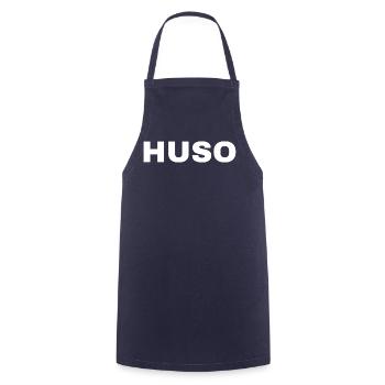 HUGSO - Kochschürze - Navy - Vorne - AI Model Male 185 dark (185cm)