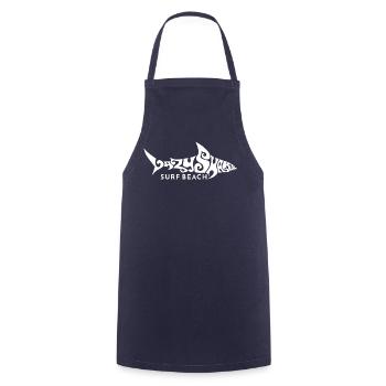 Hai Lazy Shark surf beach sixties Strand maritim - Kochschürze - Navy - Vorne - AI Model Male 185 dark (185cm)