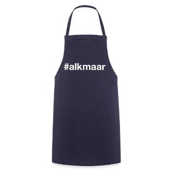 Alkmaar Nederland Netherlands - Cooking Apron - navy - Front - AI Model Male 185 dark (185cm)