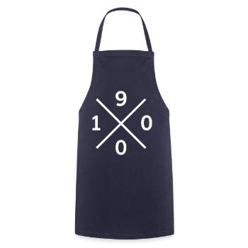 Sweat à capuche de football, tache, t-shirt pour les fans de Kiel de 1900 - Tablier de cuisine - marine - Devant - AI Model Male 185 dark (185cm)
