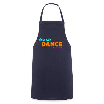 You can dance - Cooking Apron - navy - Front - AI Model Male 185 dark (185cm)