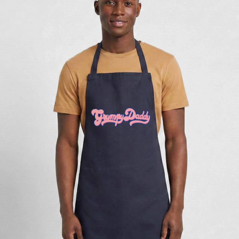 Grumpy Daddy Retro Script - Farbe "Bubble Gum" Kochschürze