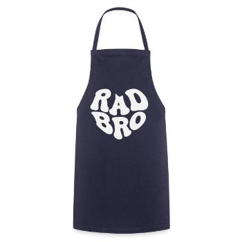 Rad Brother - Cœur Rétro (Couleur personnalisée) - Tablier de cuisine - marine - Devant - AI Model Male 185 dark (185cm)