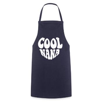 Cool Nana Heart Logo - Customizable color - Cooking Apron - navy - Front - AI Model Male 185 dark (185cm)
