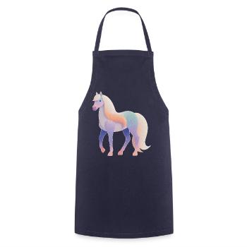Horse - Cooking Apron - navy - Front - AI Model Male 185 dark (185cm)