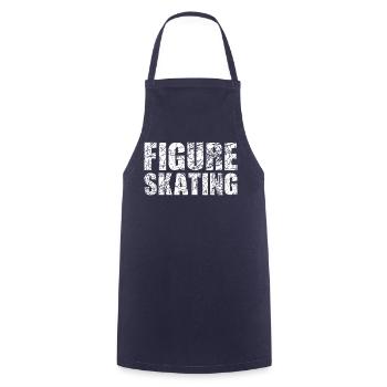 Figure Skating Eiskunstlauf - Kochschürze - Navy - Vorne - AI Model Male 185 dark (185cm)