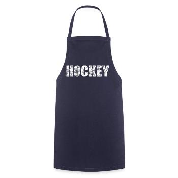 Hockey Eishockey - Cooking Apron - navy - Front - AI Model Male 185 dark (185cm)