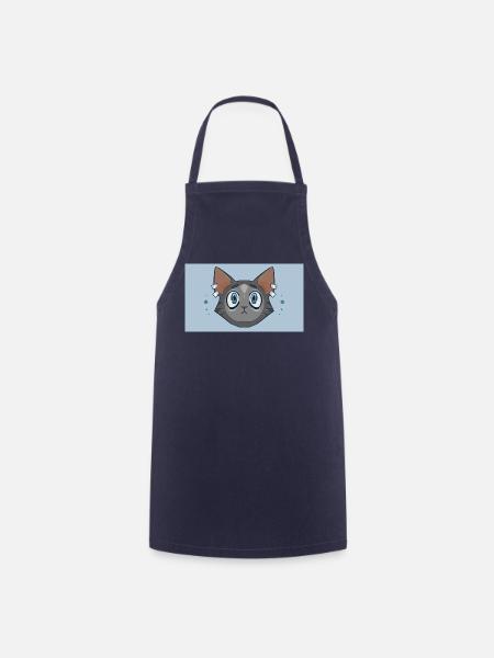 Cat Design  - Kochschürze - Navy