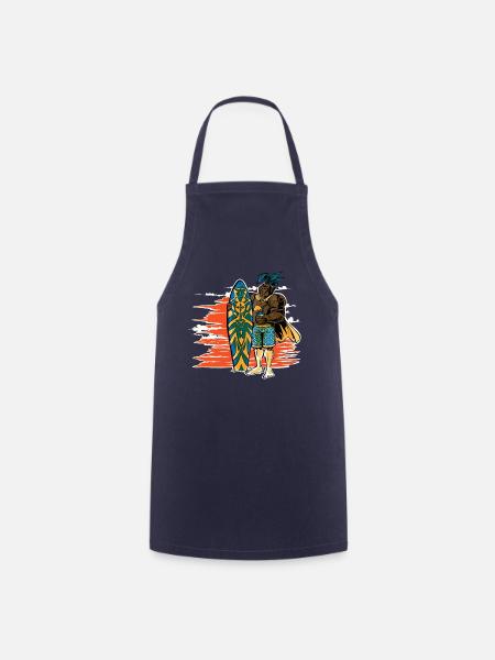 Ritter im Urlaub - Kochschürze - Navy