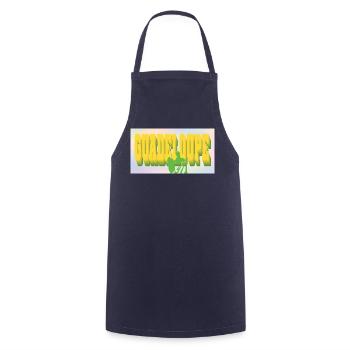 Guadeloupe 971 Souvenir-Geschenkkarte - Kochschürze - Navy - Vorne - AI Model Male 185 dark (185cm)