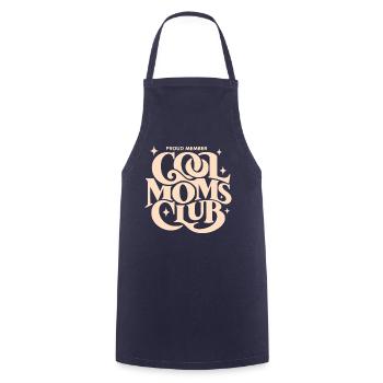 Cool Moms Club - Kochschürze - Navy - Vorne - AI Model Male 185 dark (185cm)