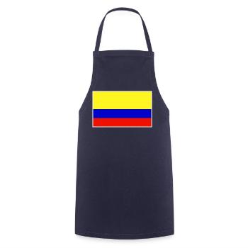 Colombia Flag Classic Frame - Kochschürze - Navy - Vorne - AI Model Male 185 dark (185cm)