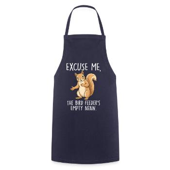 Excuse Me The Bird Feeder Is Empty Again - Kochschürze - Navy - Vorne - AI Model Male 185 dark (185cm)