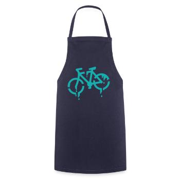 stencil bike - Kochschürze - Navy - Vorne - AI Model Male 185 dark (185cm)