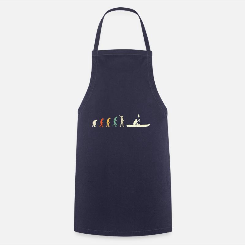 Kayak Canoe Evolution Design Water Paddle River - Cooking Apron - navy
