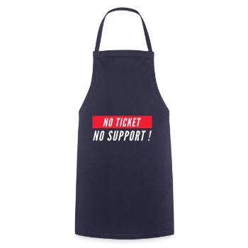 No ticket no support! EDP IT Informatiker Spruch - Cooking Apron - navy - Front - AI Model Male 185 dark (185cm)