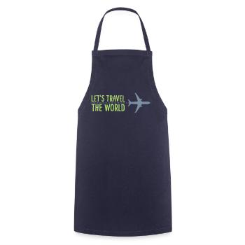 Parcourons le monde - Tablier de cuisine - marine - Devant - AI Model Male 185 dark (185cm)
