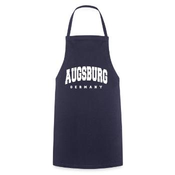 Augsburg - Cooking Apron - navy - Front - AI Model Male 185 dark (185cm)