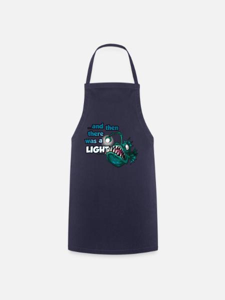 Frogfish Lantern Angler Deep Sea Dicton Comic - Tablier de cuisine - marine