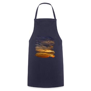 Picturesque colors of the sky - Cooking Apron - navy - Front - AI Model Male 185 dark (185cm)