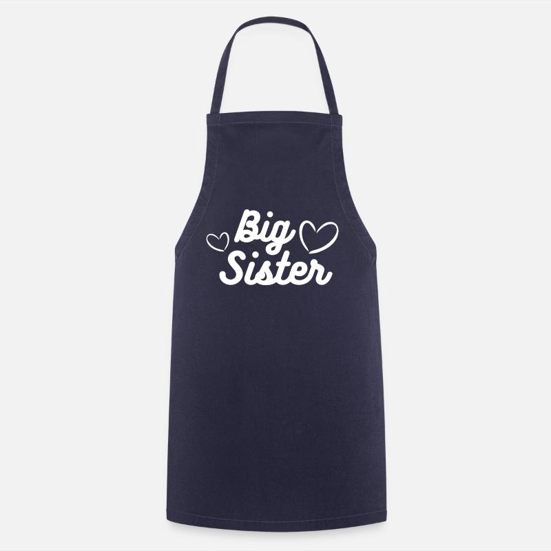 Grande sœur Große Schwester - Tablier de cuisine - marine