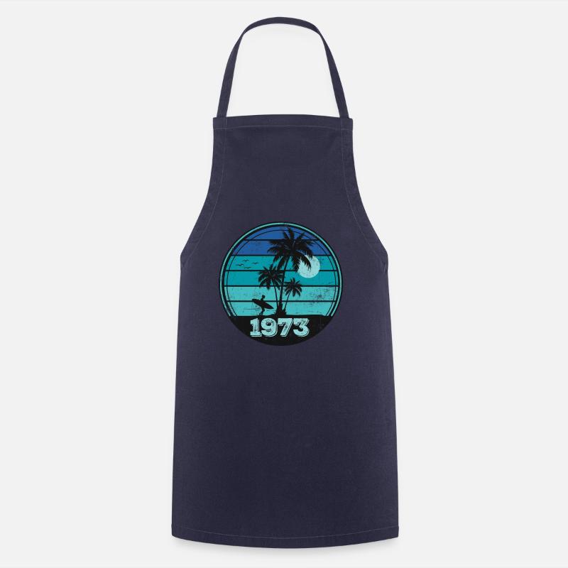 Millésime 1973 - Tablier de cuisine - marine