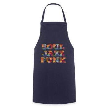 Soul Jazz Funk Musique - Tablier de cuisine - marine - Devant - AI Model Male 185 dark (185cm)