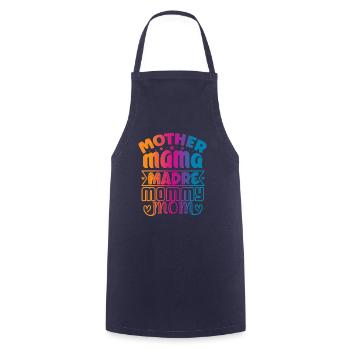 Mère Maman Madre Maman maman - Tablier de cuisine - marine - Devant - AI Model Male 185 dark (185cm)