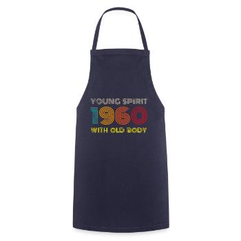 Millésime 1960 - Tablier de cuisine - marine - Devant - AI Model Male 185 dark (185cm)