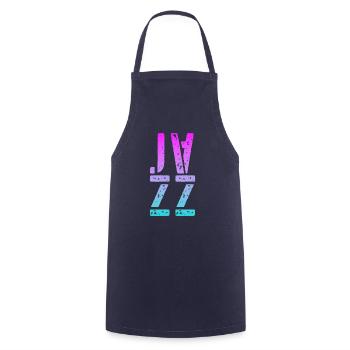 Jazz Musik - Kochschürze - Navy - Vorne - AI Model Male 185 dark (185cm)
