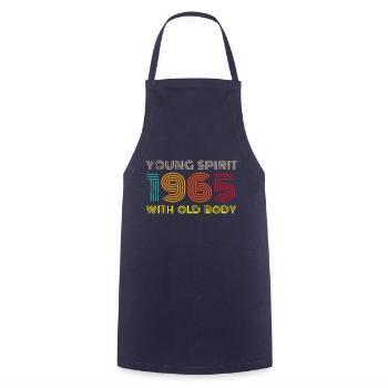 Millésime 1965 - Tablier de cuisine - marine - Devant - AI Model Male 185 dark (185cm)