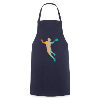 Volleyball player - Cooking Apron - navy - Front - AI Model Male 185 dark (185cm)