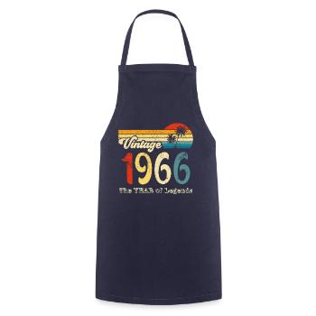 Vintage 1966 - Kochschürze - Navy - Vorne - AI Model Male 185 dark (185cm)